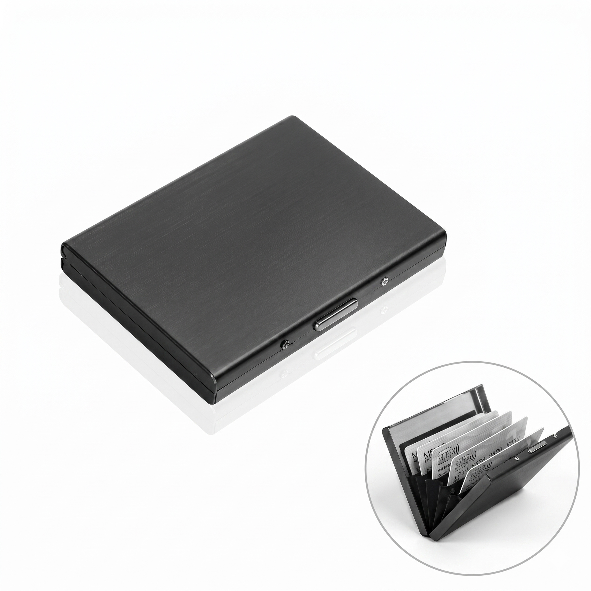 Smart Wallet Tampak Dalam dan Kartu